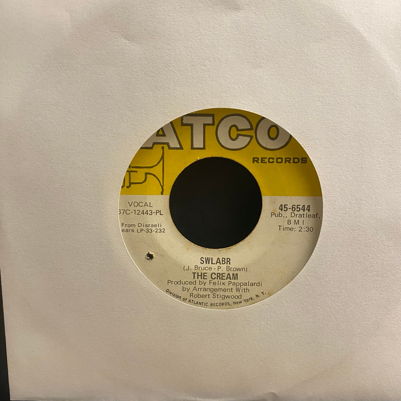 The Cream – Sunshine Of Your Love / Swlabr [7"]