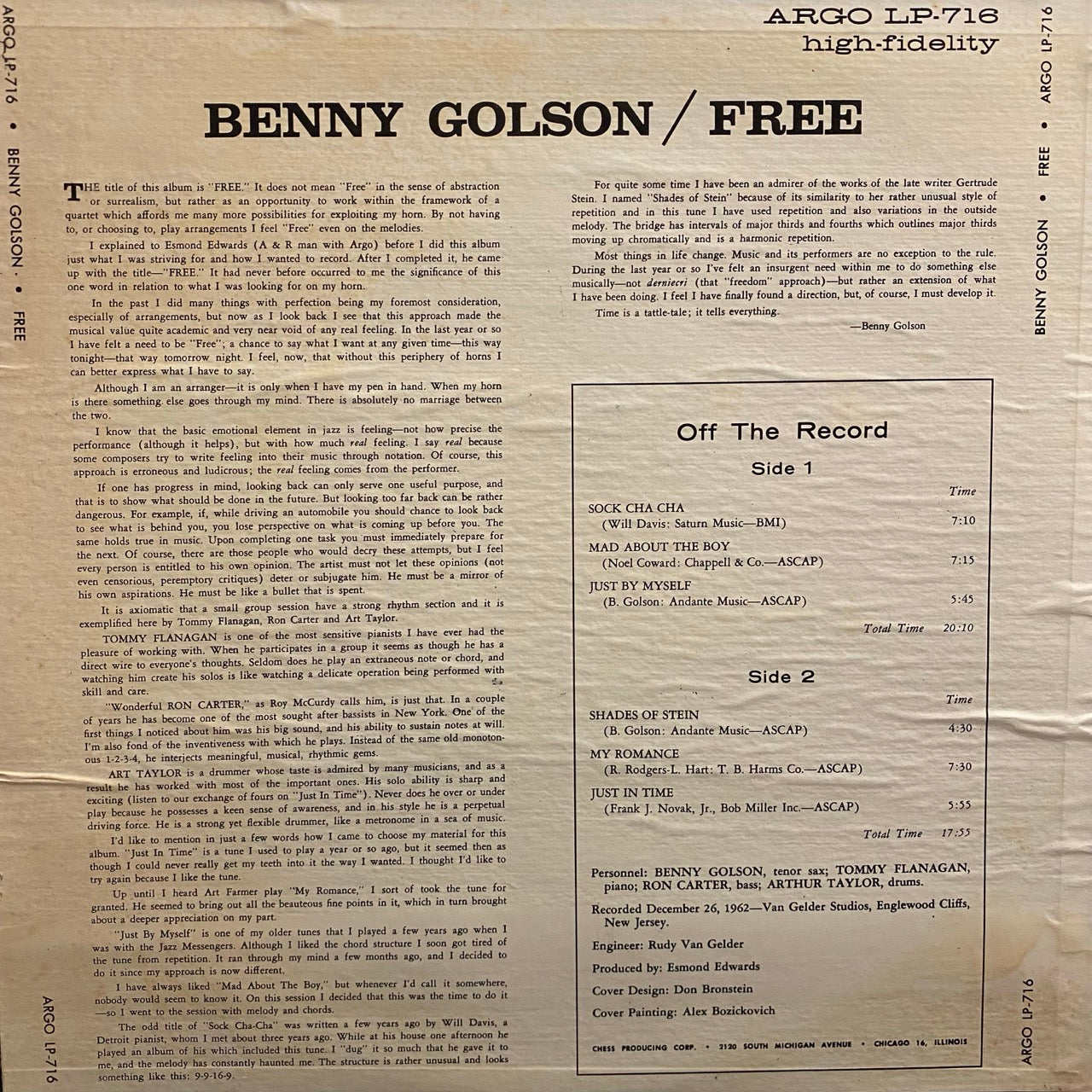 Benny Golson Quartet – Free