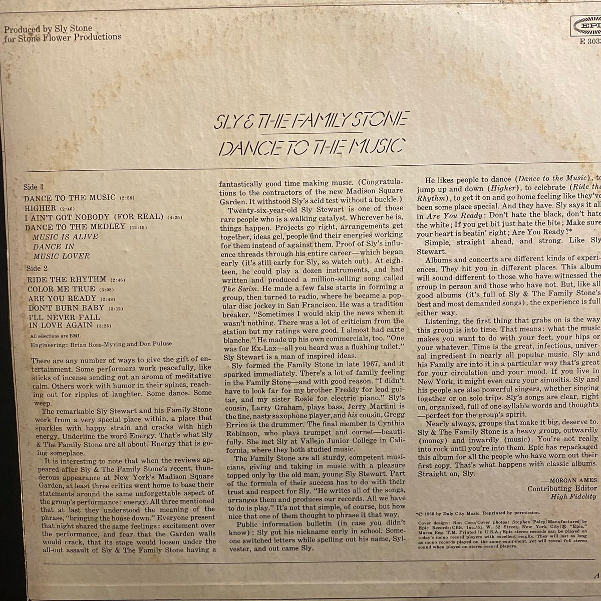 Sly & The Family Stone – Dance To The Music