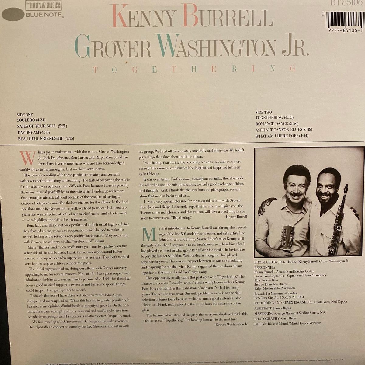 Kenny Burrell & Grover Washington Jr. – Togethering