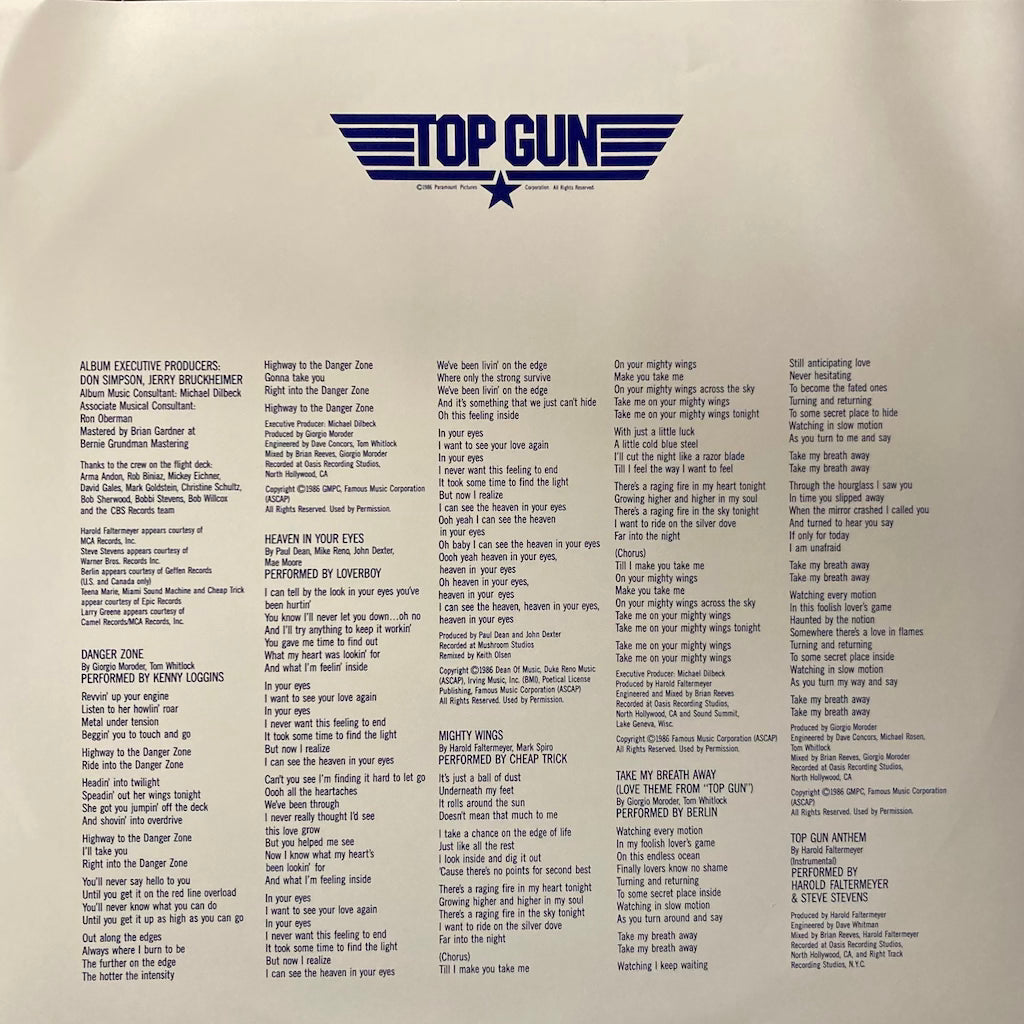 V/A - Top Gun [OST - Red Color Vinyl]