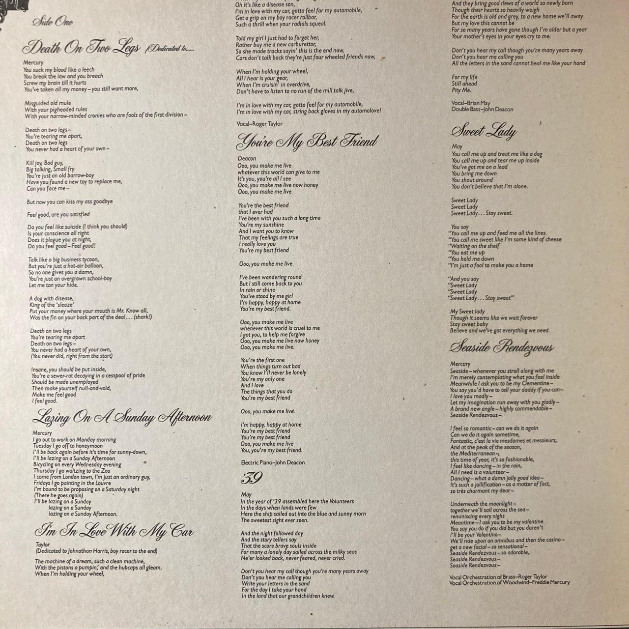 Queen - A Night At The Opera