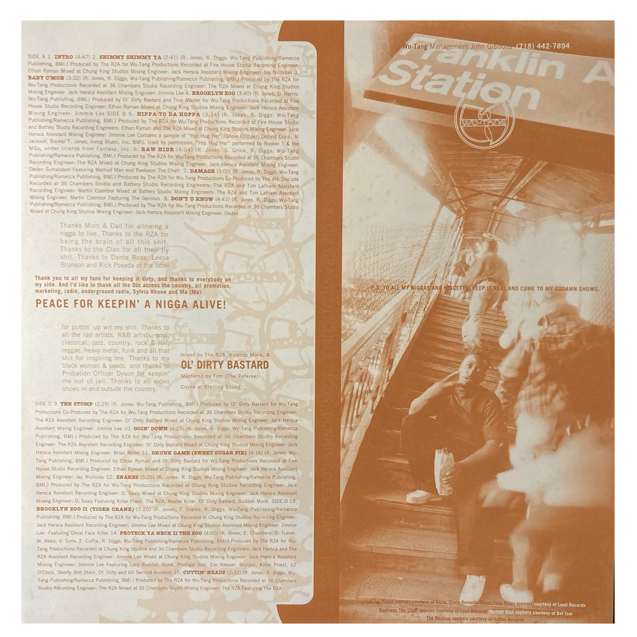 Ol' Dirty Bastard - Return To The 36 Chambers: The Dirty Version [U.S. OG Copy]