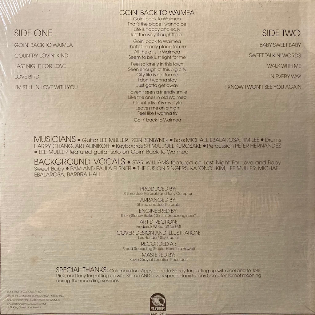 Tony Compton - Goin' Back To Waimea [SEALED]