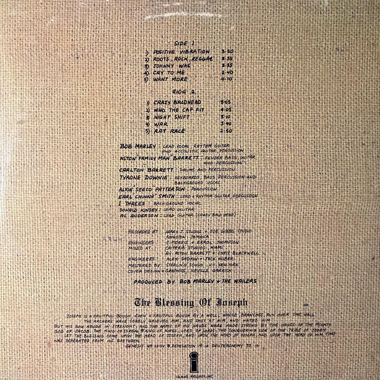 Bob Marley & The Wailers - Rastaman Vibration