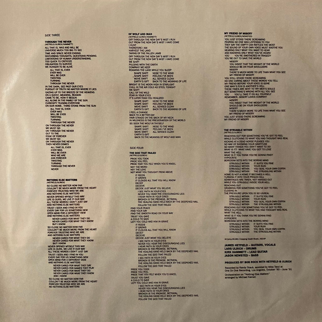Metallica - Metallica [Original Press]