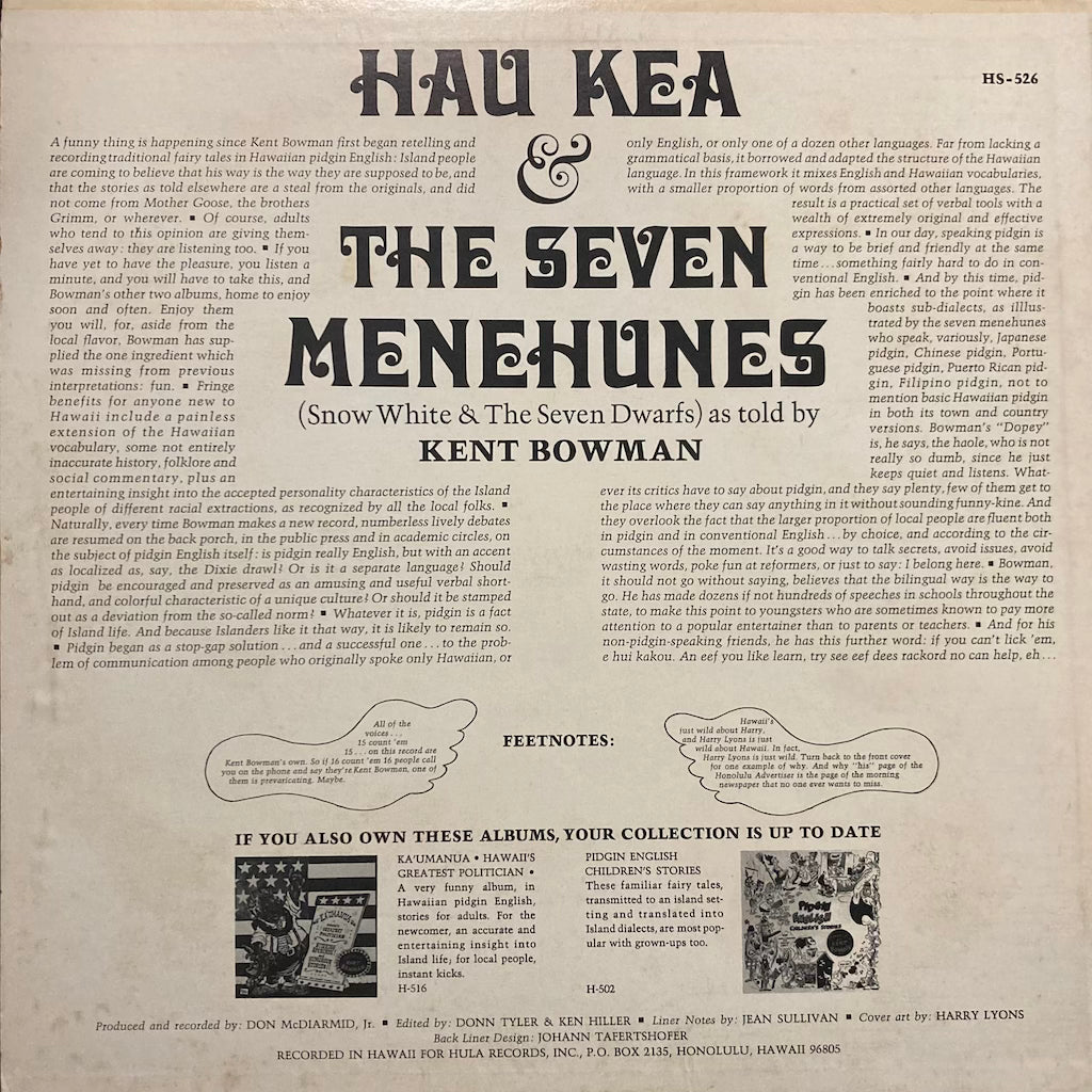 Kent Bowman - Hau Kea & The Seven Menehunes