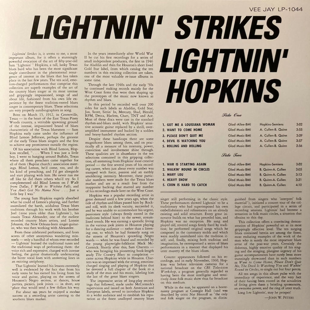 Lightnin' Hopkins - Lightnin' Strikes