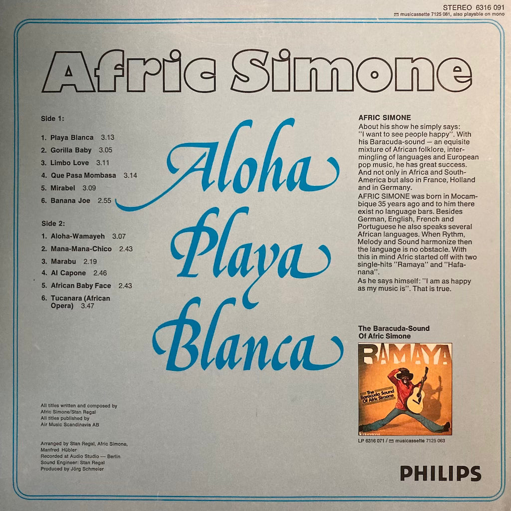Afric Simone - Aloha Playa Blanca