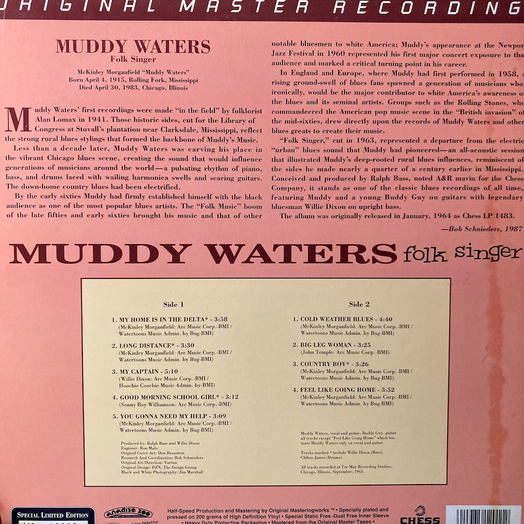 Muddy Waters - Folk Singer