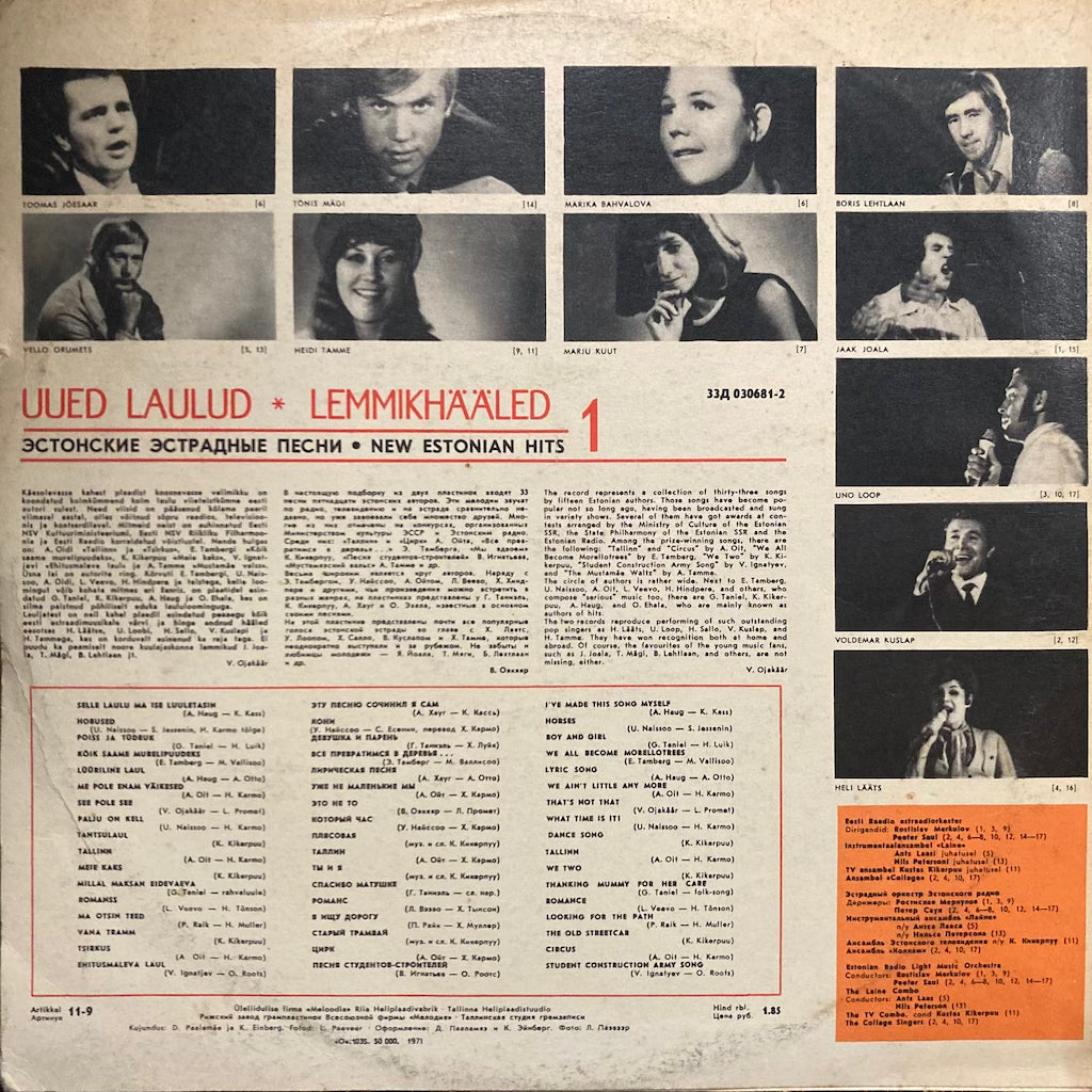 V/A - Uued Laulud - Lemmikhääled 1 / New Estonian Hits 1