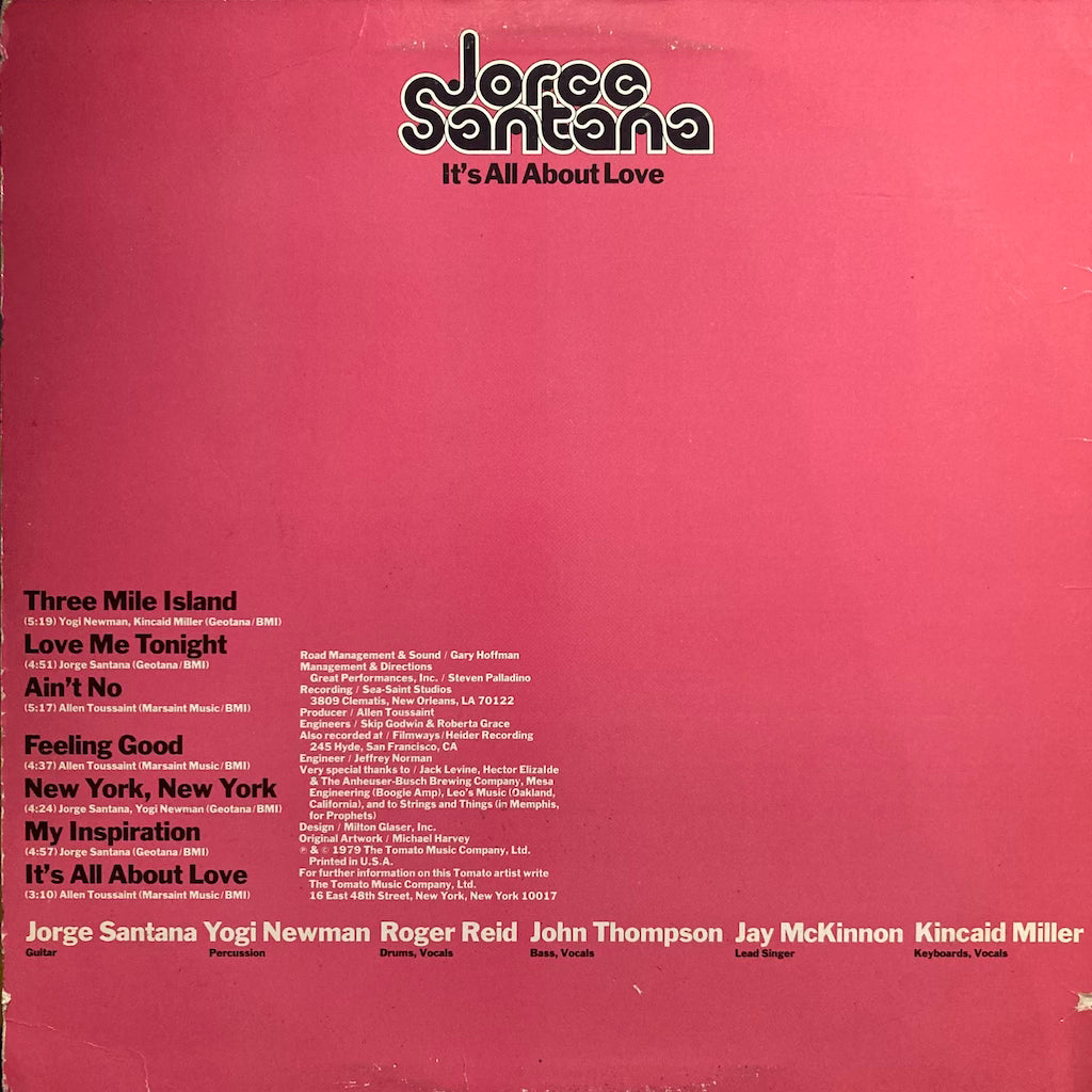 Jorge Santana - It's all About Love