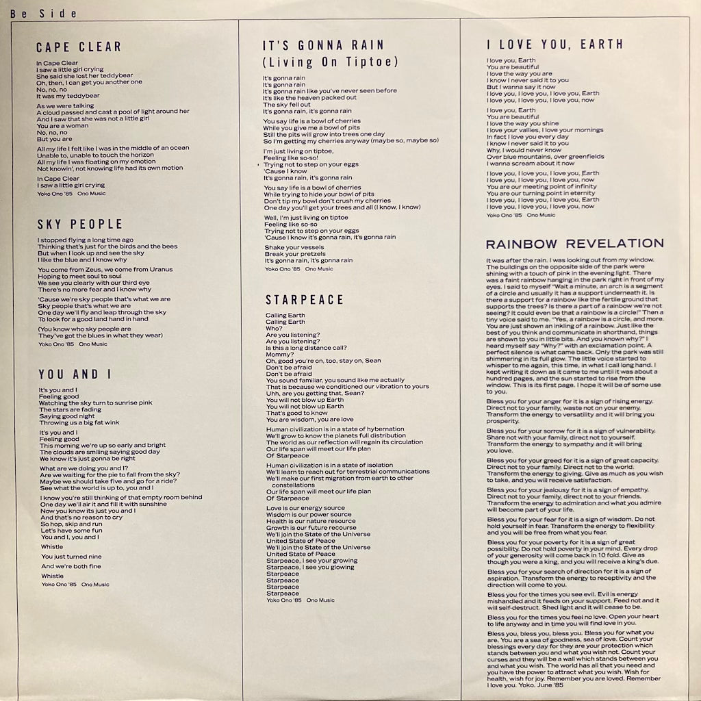 Yoko Ono - Starpeace