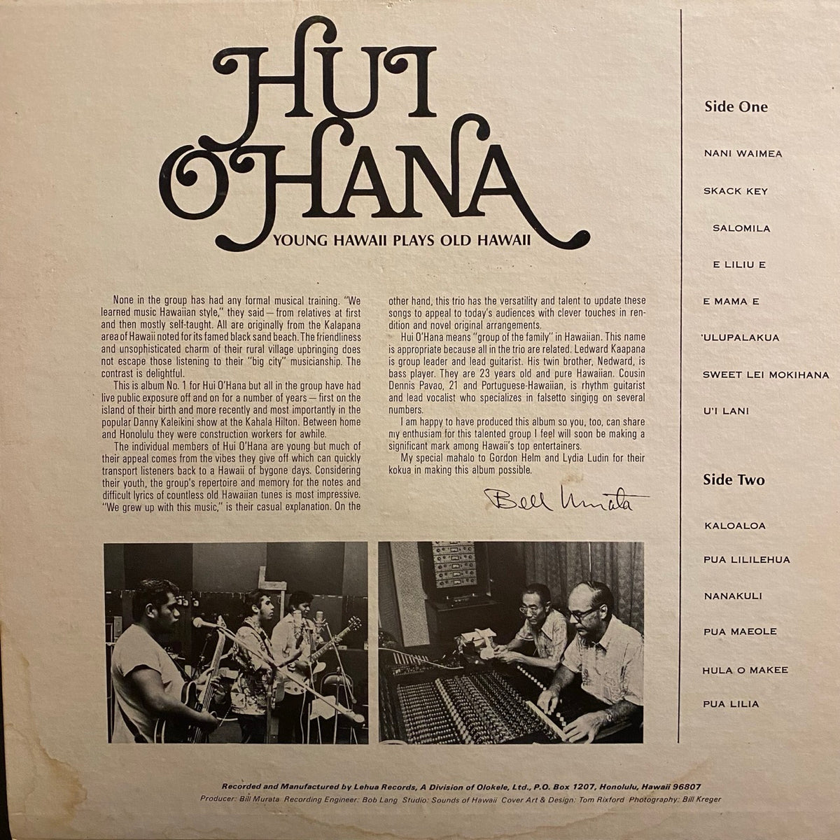 Hui Ohana – Young Hawaii Plays Old Hawaii