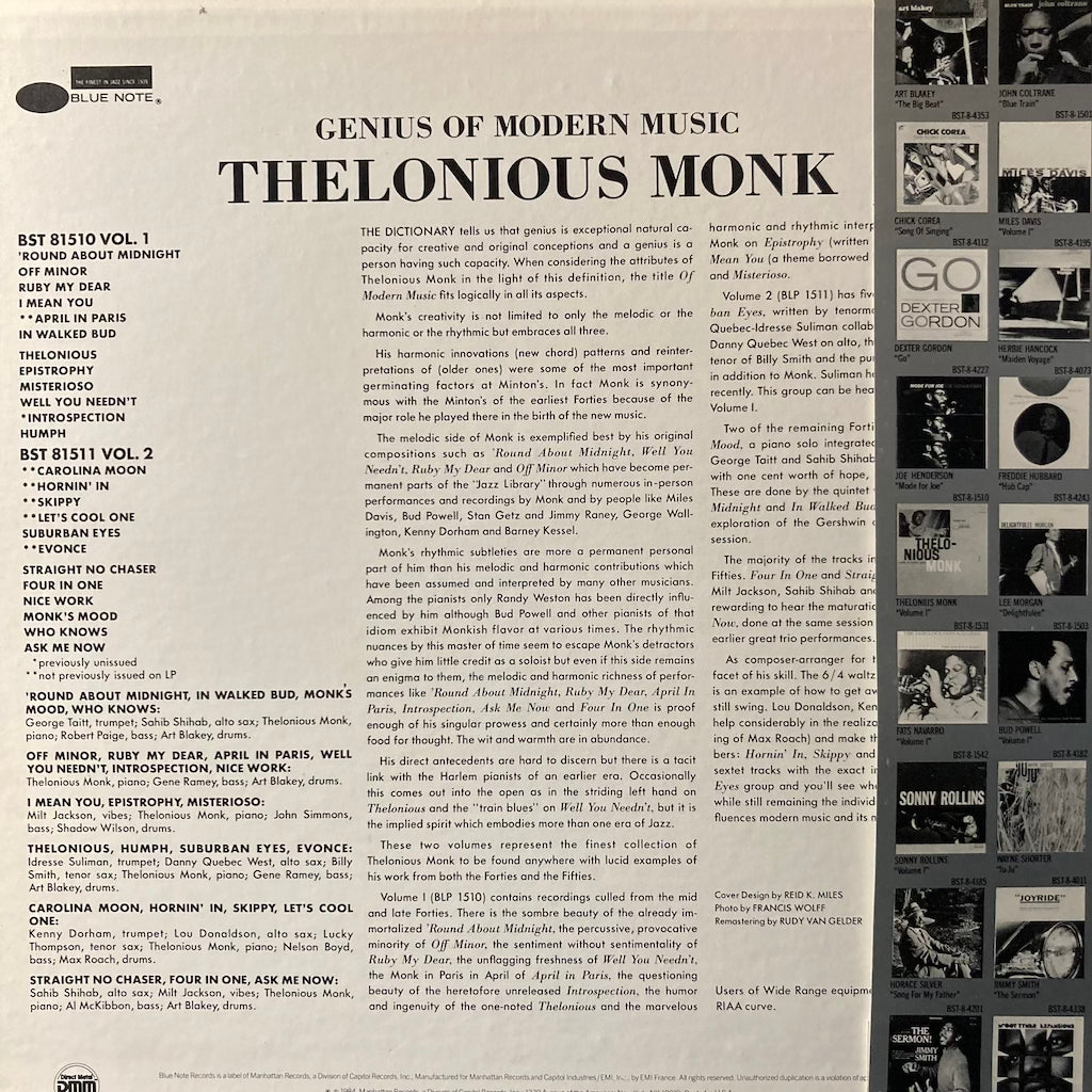 Thelonious Monk - Genius Of Modern Music