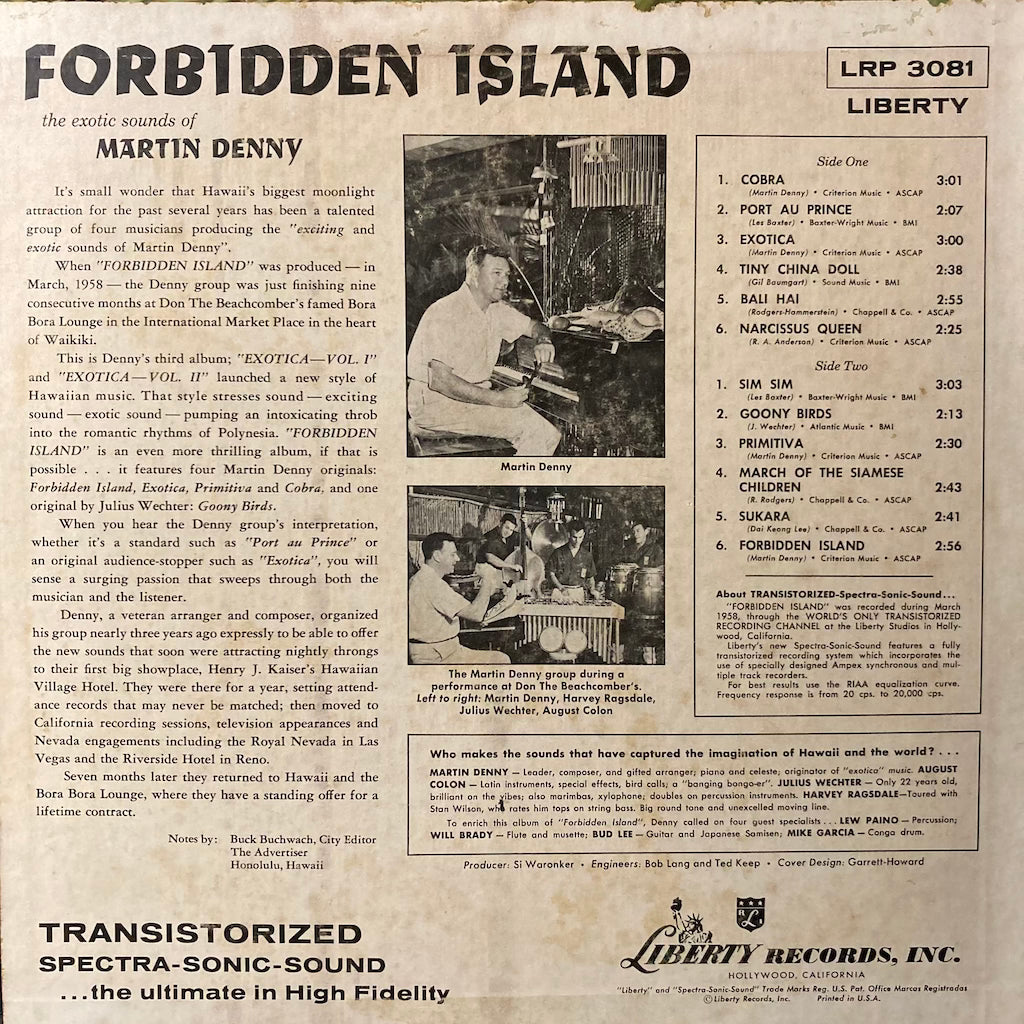 Martin Denny - Forbidden Island, The Exotic Sounds of Martin Denny
