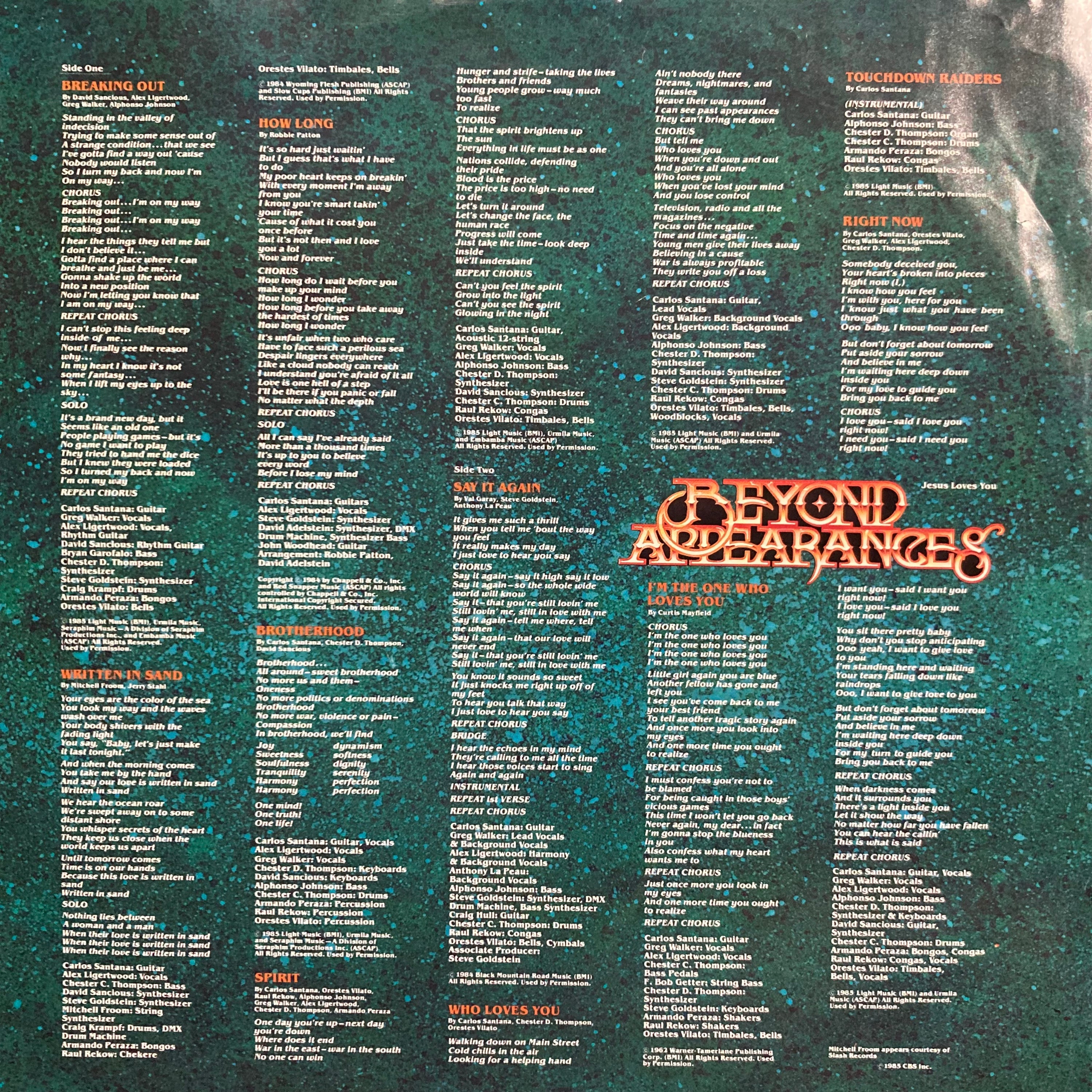 Santana - Beyond Apperances