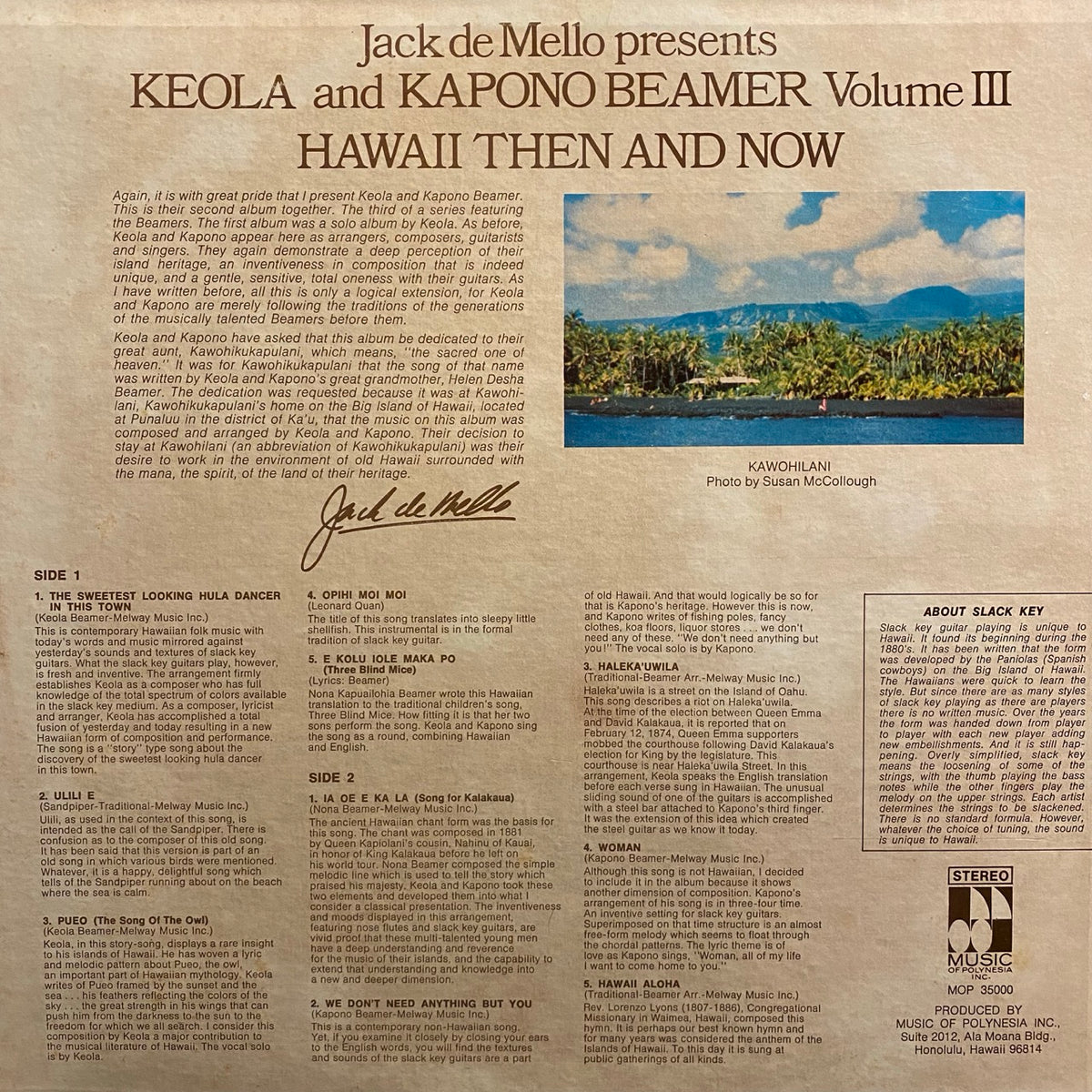 Keola & Kapono Beamer – Hawaii Then And Now