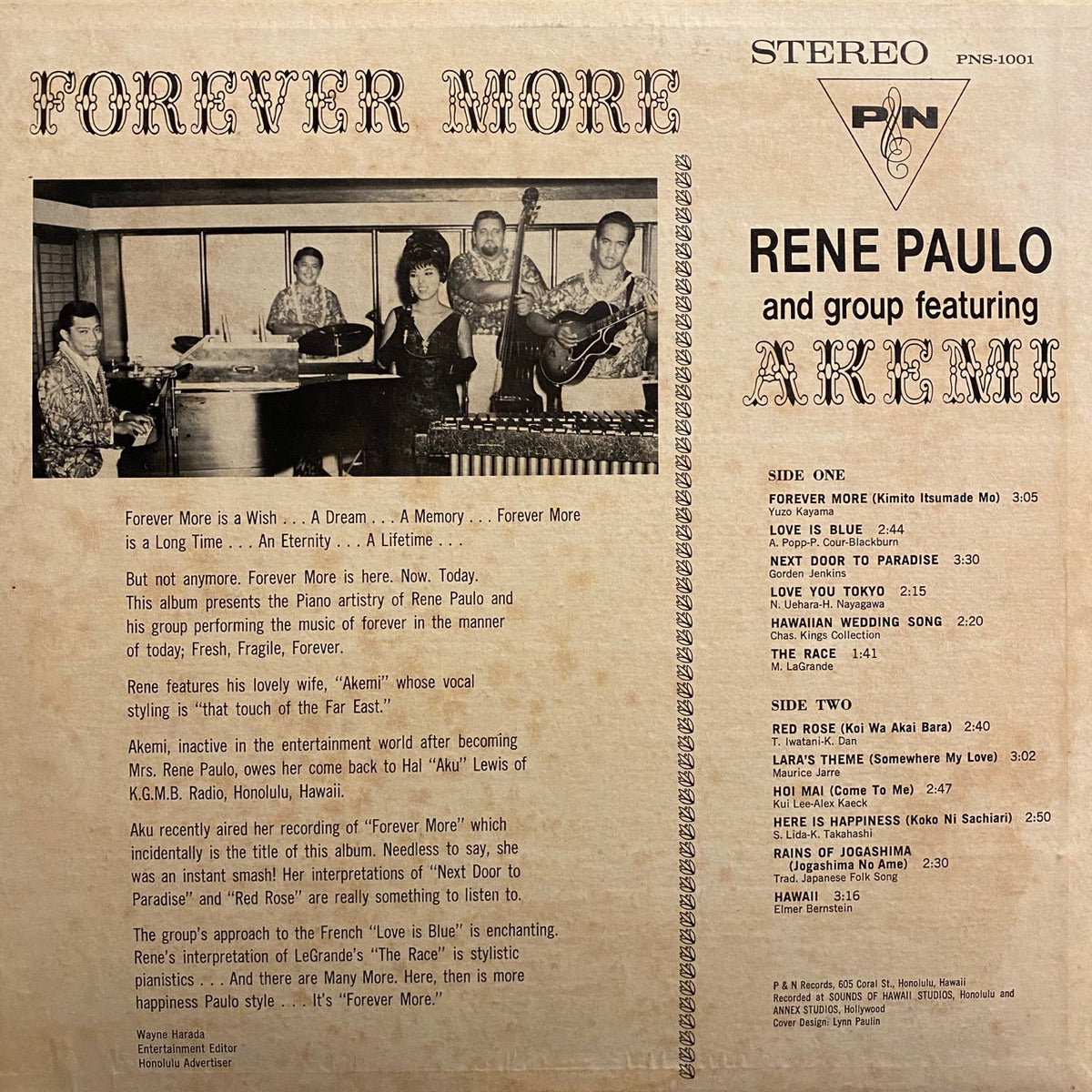 Rene Paulo And Group Featuring Akemi – Forever More
