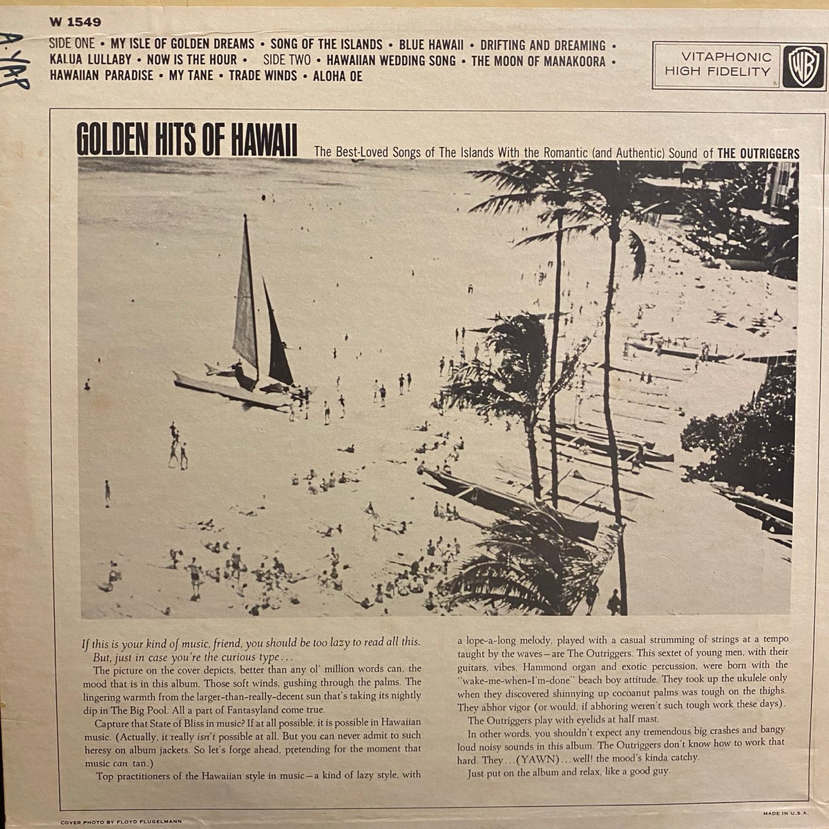 The Outriggers – Golden Hits Of Hawaii