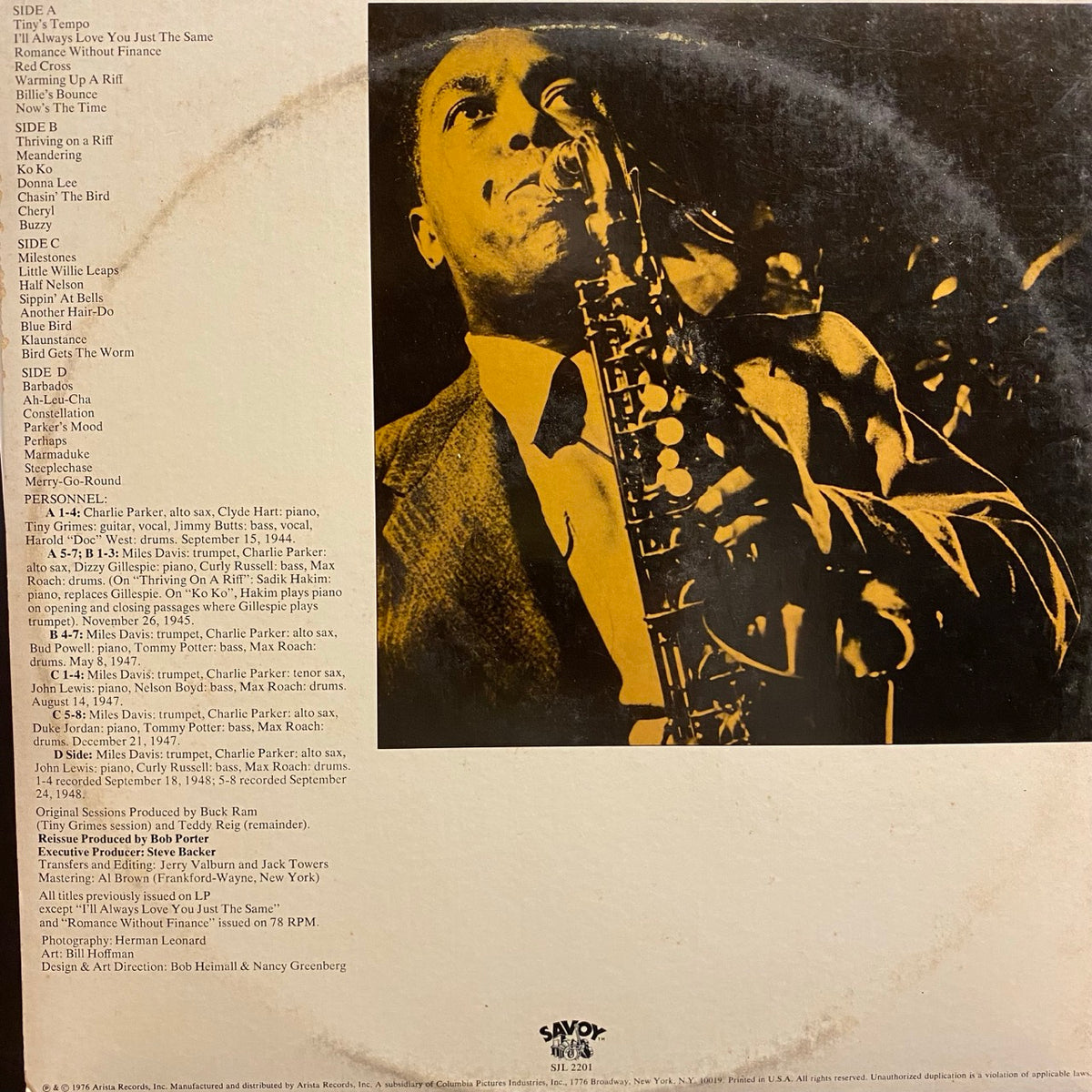 Charlie Parker – Bird / The Savoy Recordings (Master Takes)