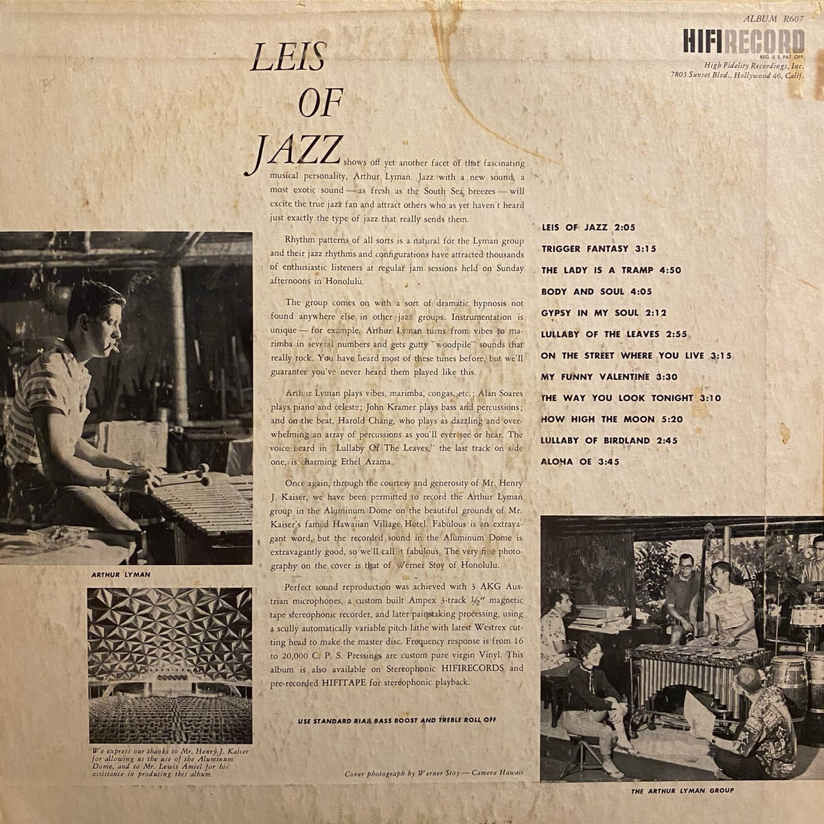 Arthur Lyman – Leis Of Jazz