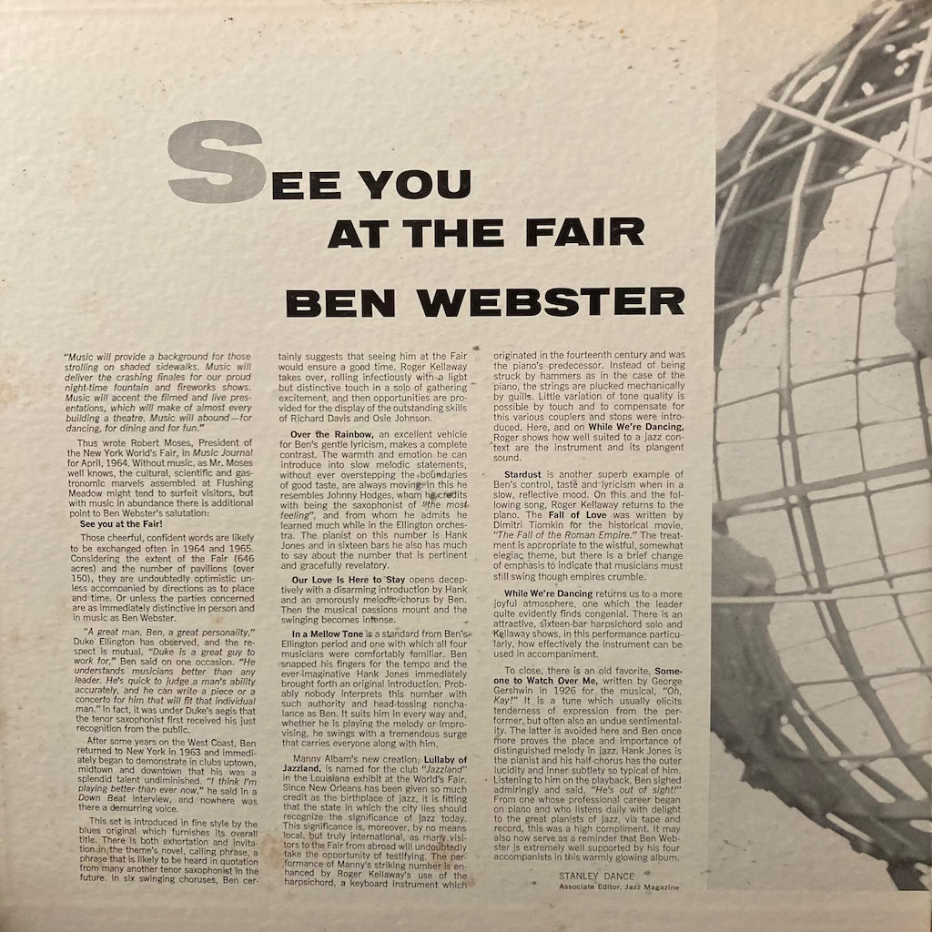 Ben Webster - See You At The Fair