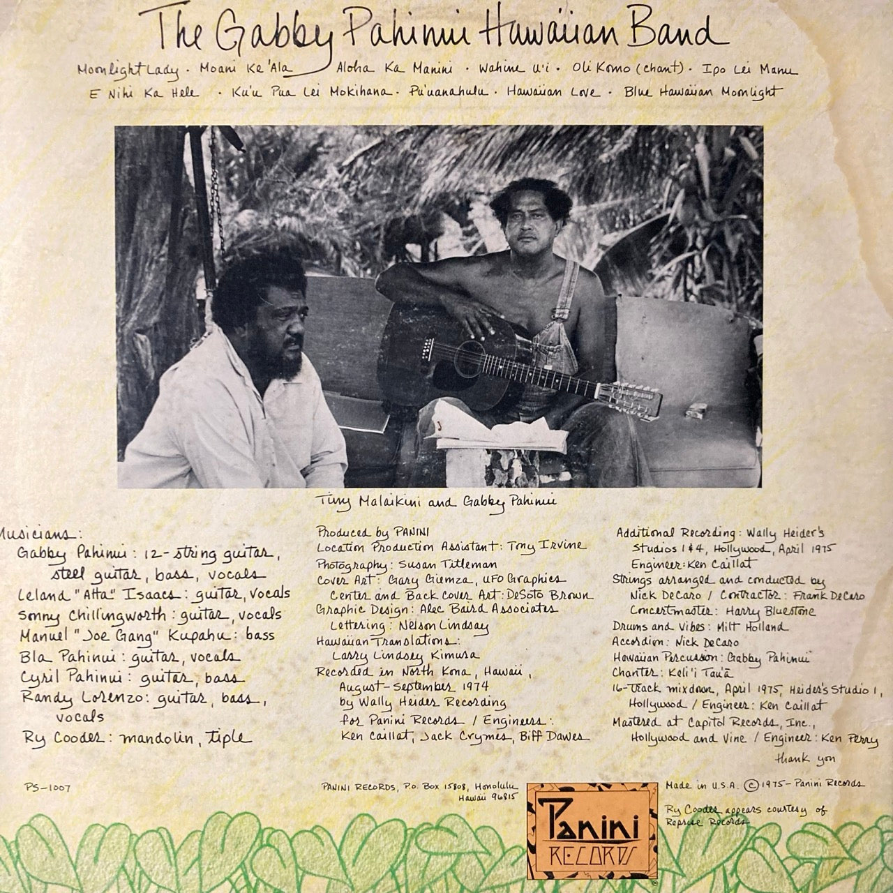 Gabby Pahinui - The Gabby Pahinui Band