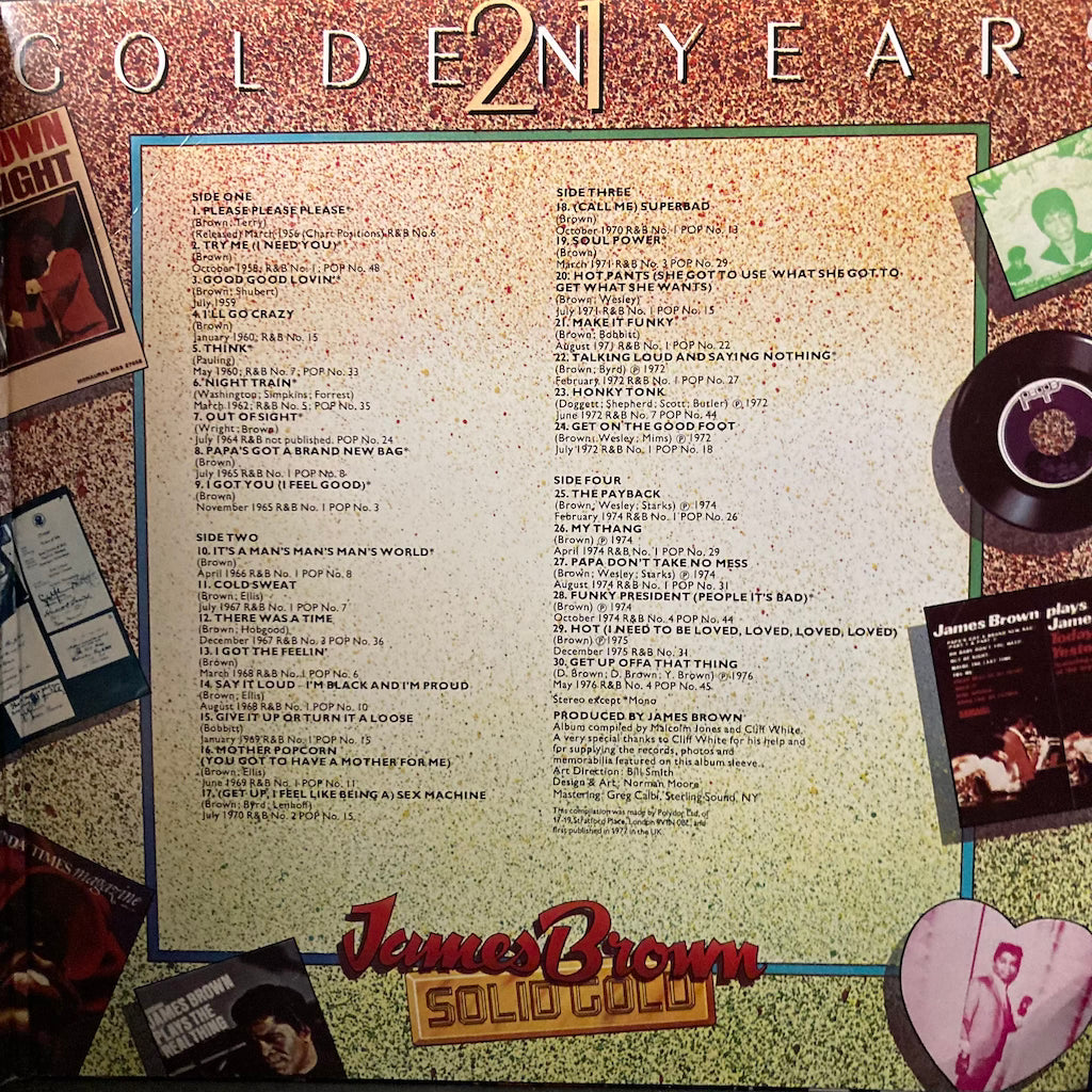 James Brown - Golden 30 Hits, Golden 21 Years [2LP]