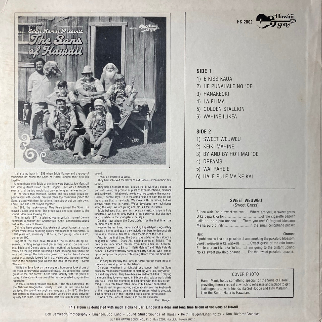 Eddie Kamae presents The Sons Of Hawaii - Eddie Kamae presents The Sons Of Hawaii