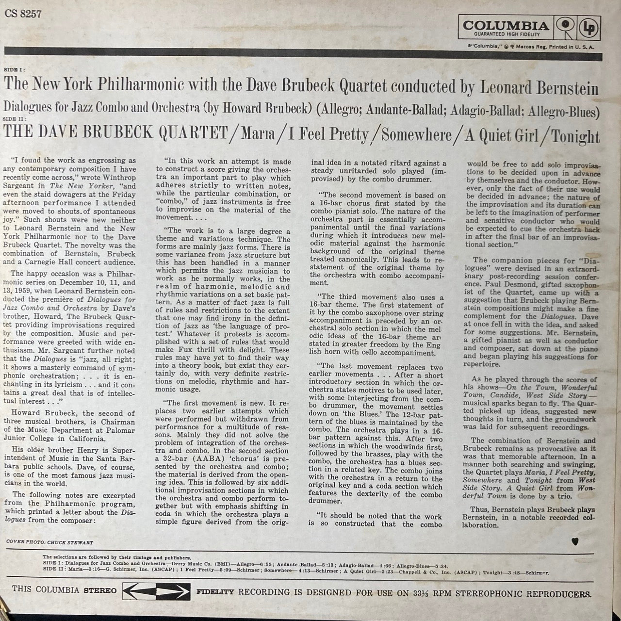 The Dave Brubeck Quartet - West Side Story