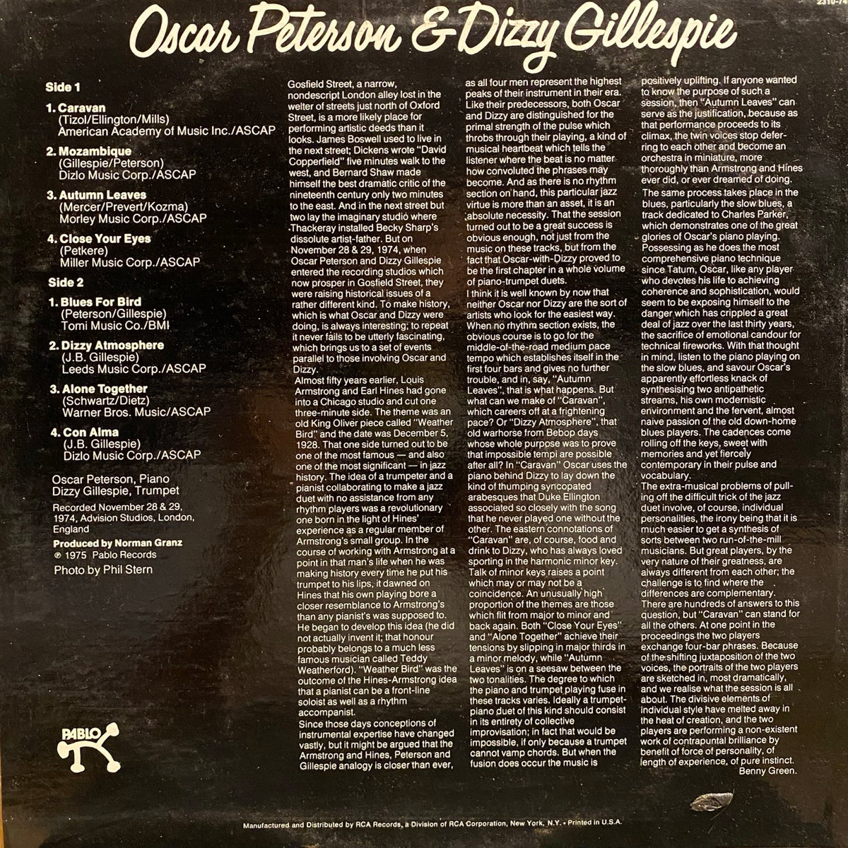 Oscar Peterson & Dizzy Gillespie – Oscar Peterson & Dizzy Gillespie