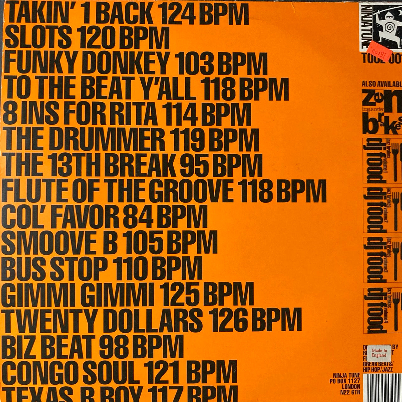 DJ Toolz - Break Beats 'N' Grooves Volume One