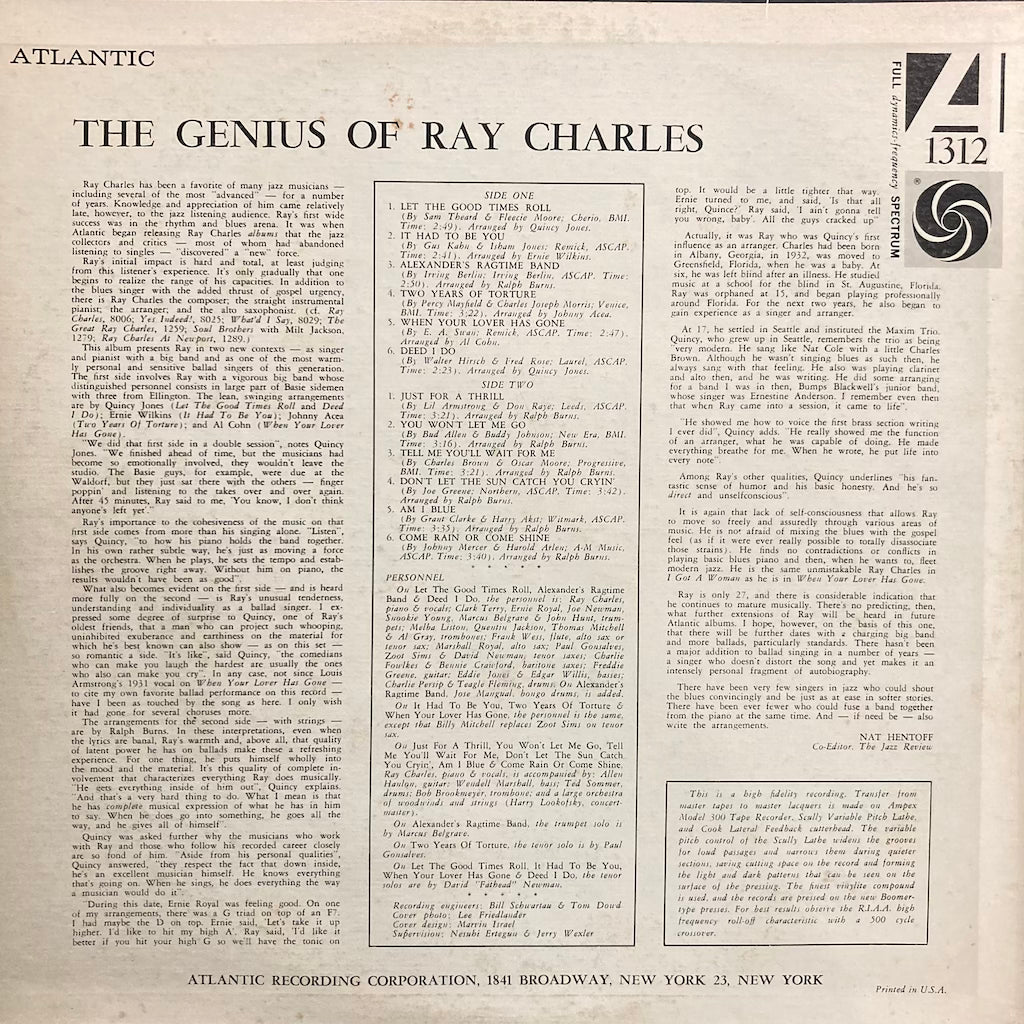 Ray Charles - The Genius of Ray Charles