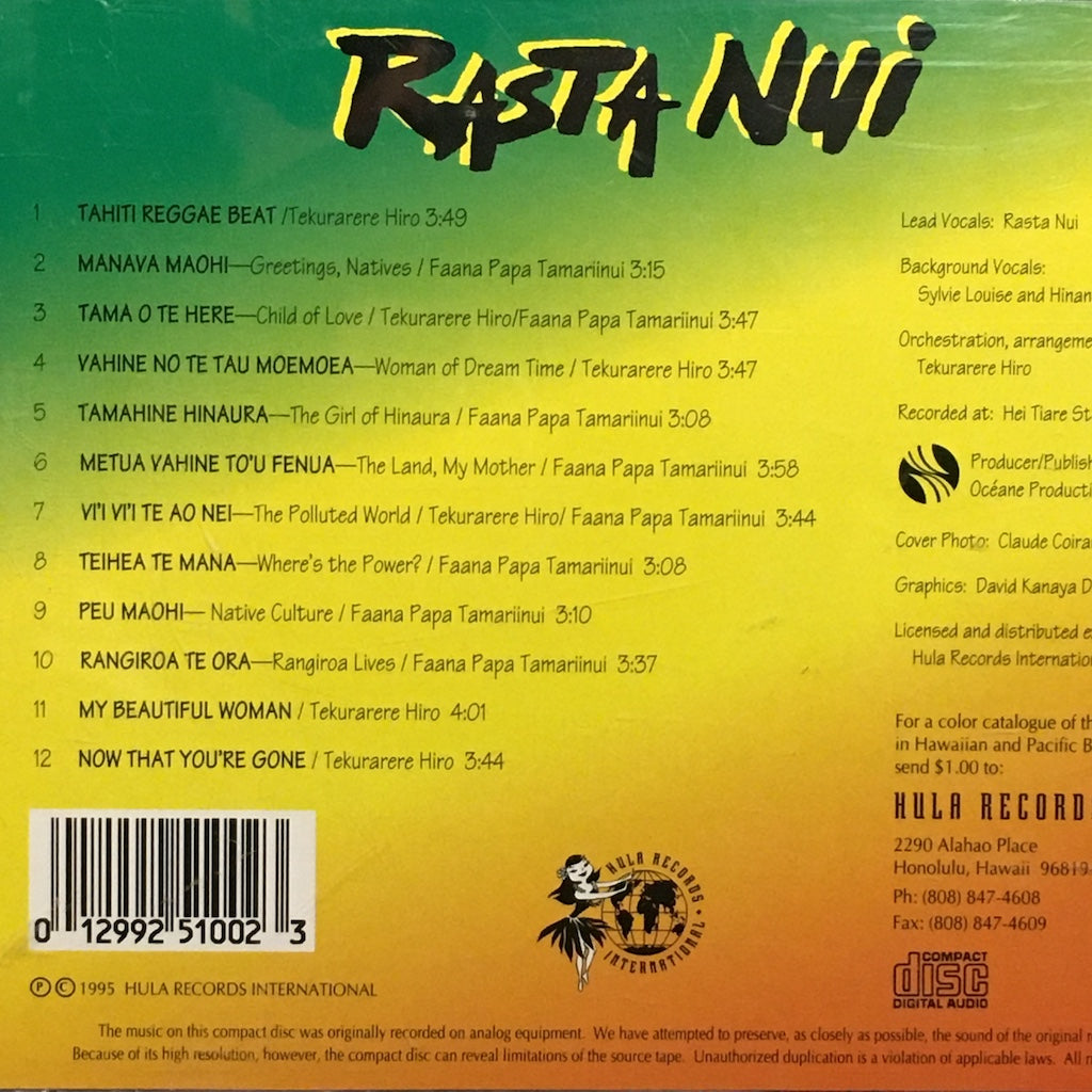 Rasta Nui - Tahitian Reggae [CD]