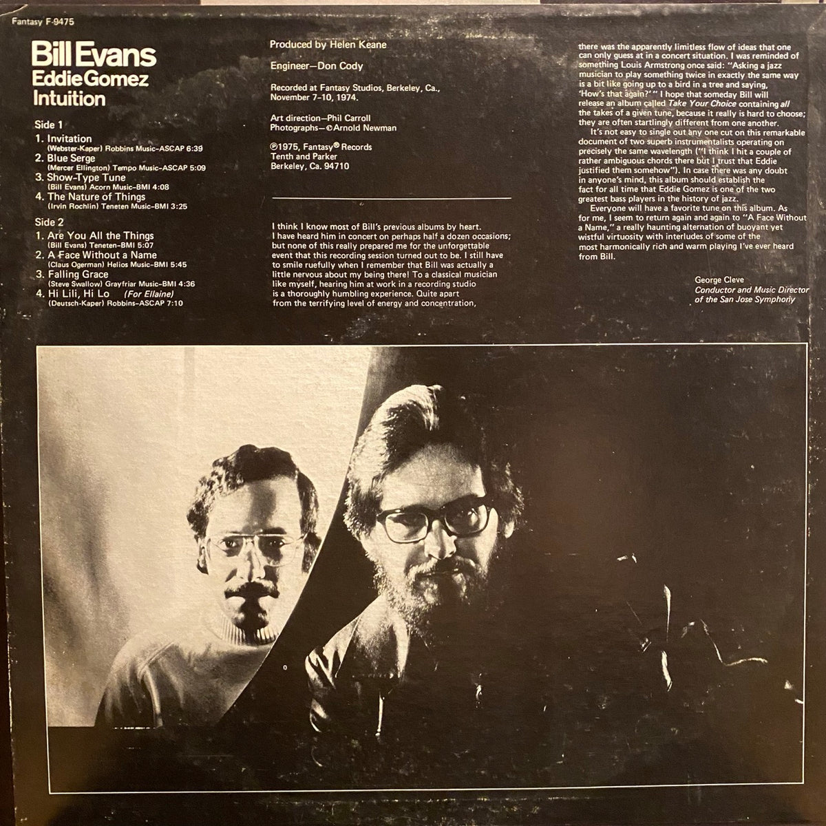Bill Evans / Eddie Gomez – Intuition