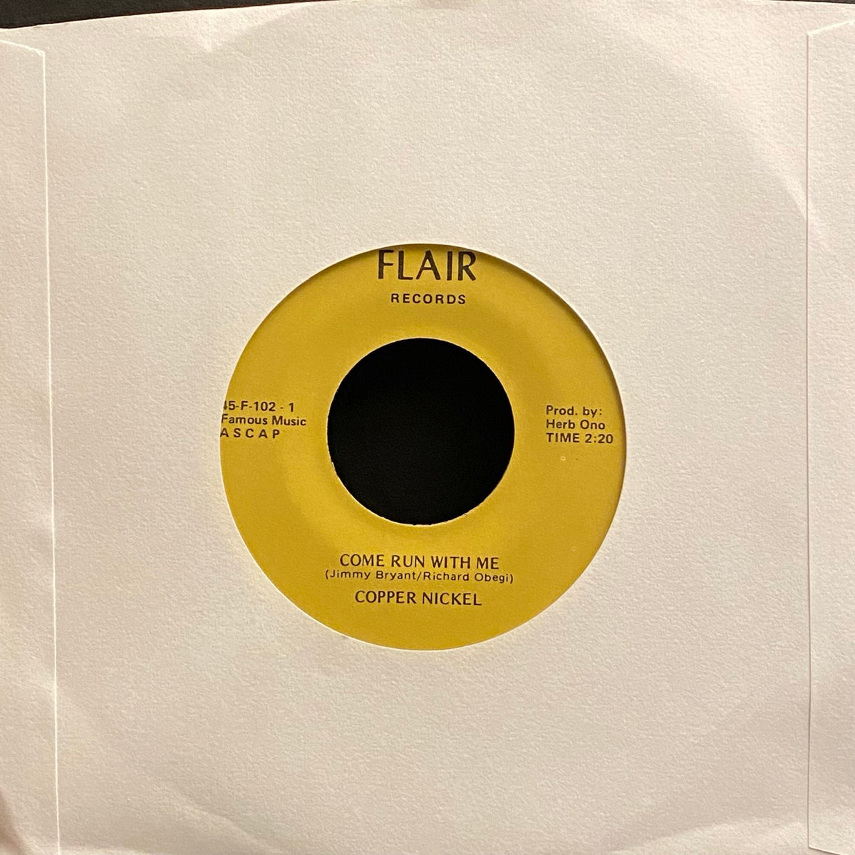 Copper Nickel – Come Run With Me / MacArthur Park [7"]