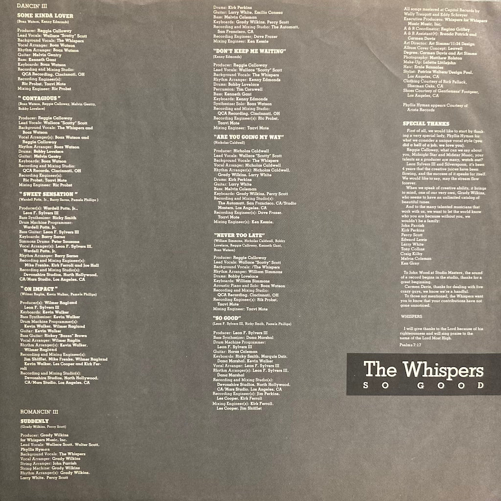 The Whispers - So Good