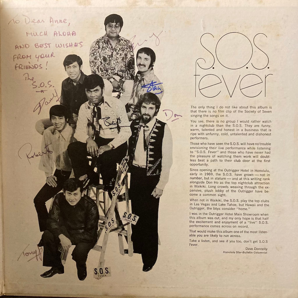 Society of Seven - Live at The Waikiki Outrigger Hotel [SIGNED]
