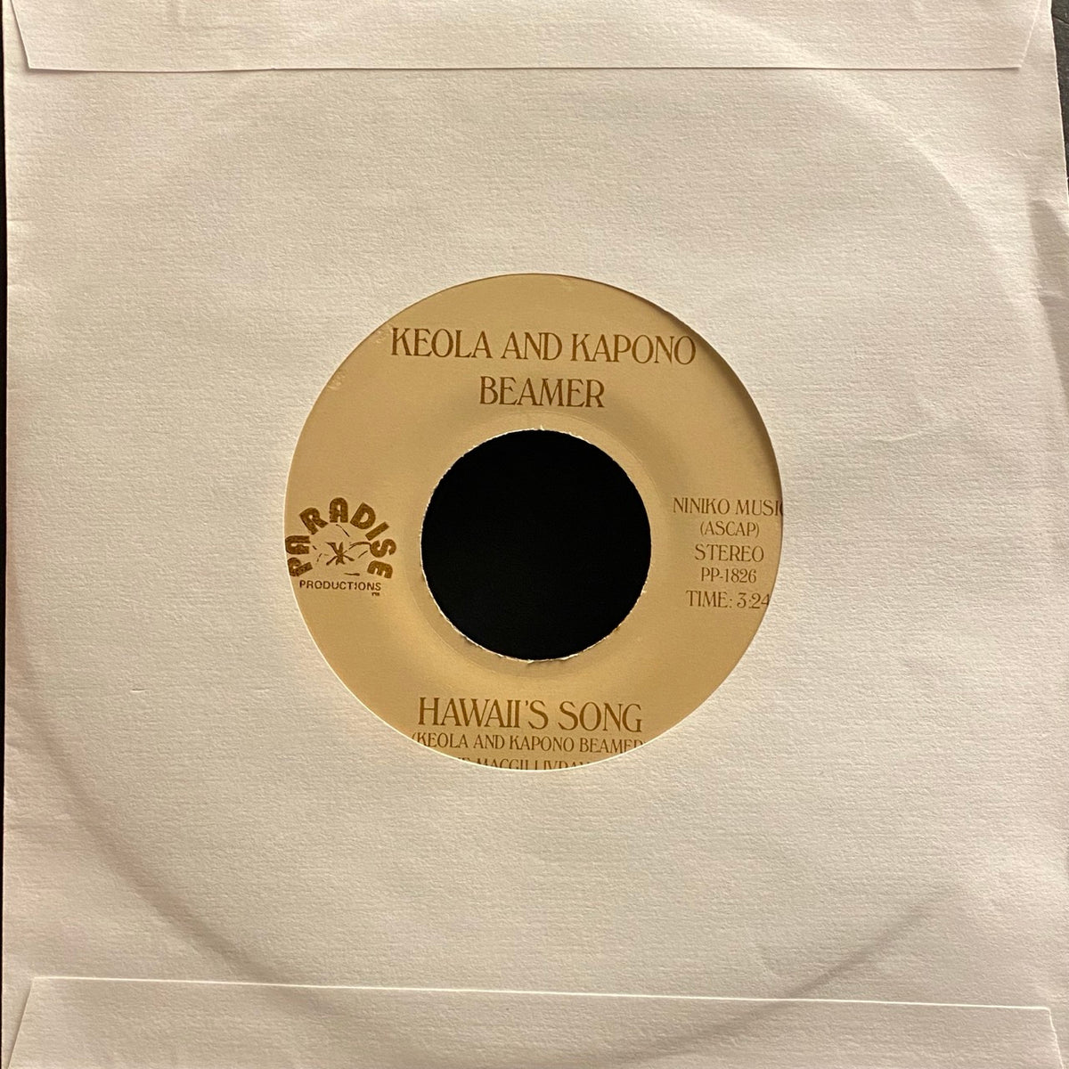 Keola And Kapono Beamer – Hawaii's Song / Island Night [7"]