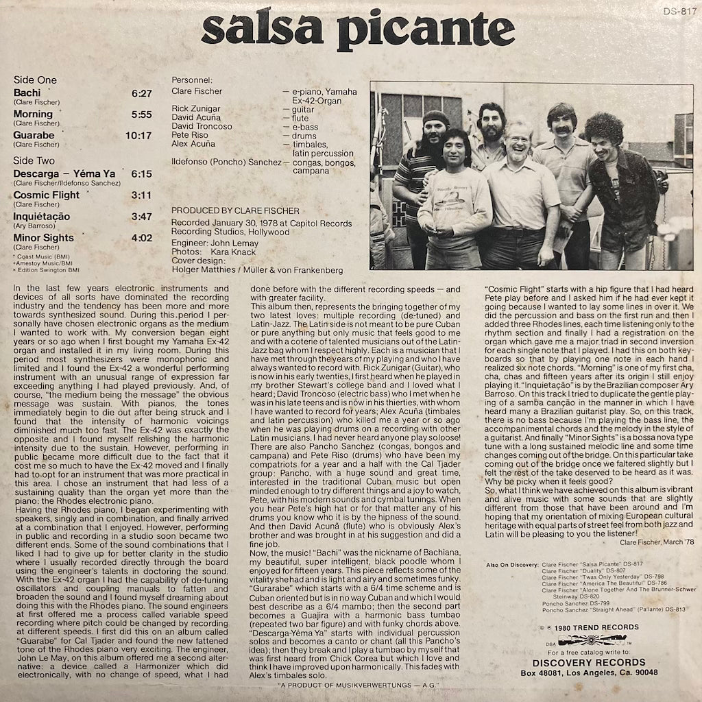 Clare Fischer - Salsa Picante