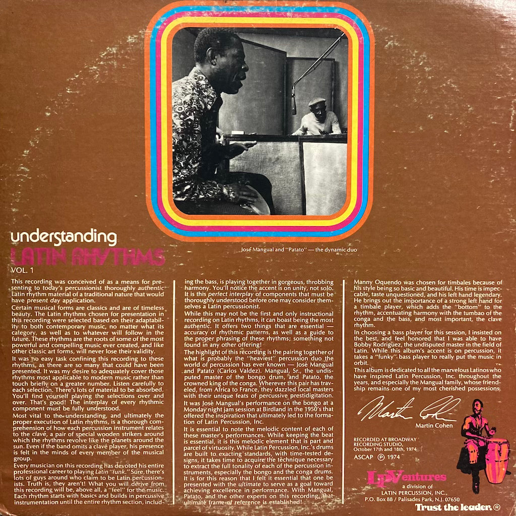 Jose Mangual & Carlos Patato Valdez - Understanding Latin Rhythms Vol 1