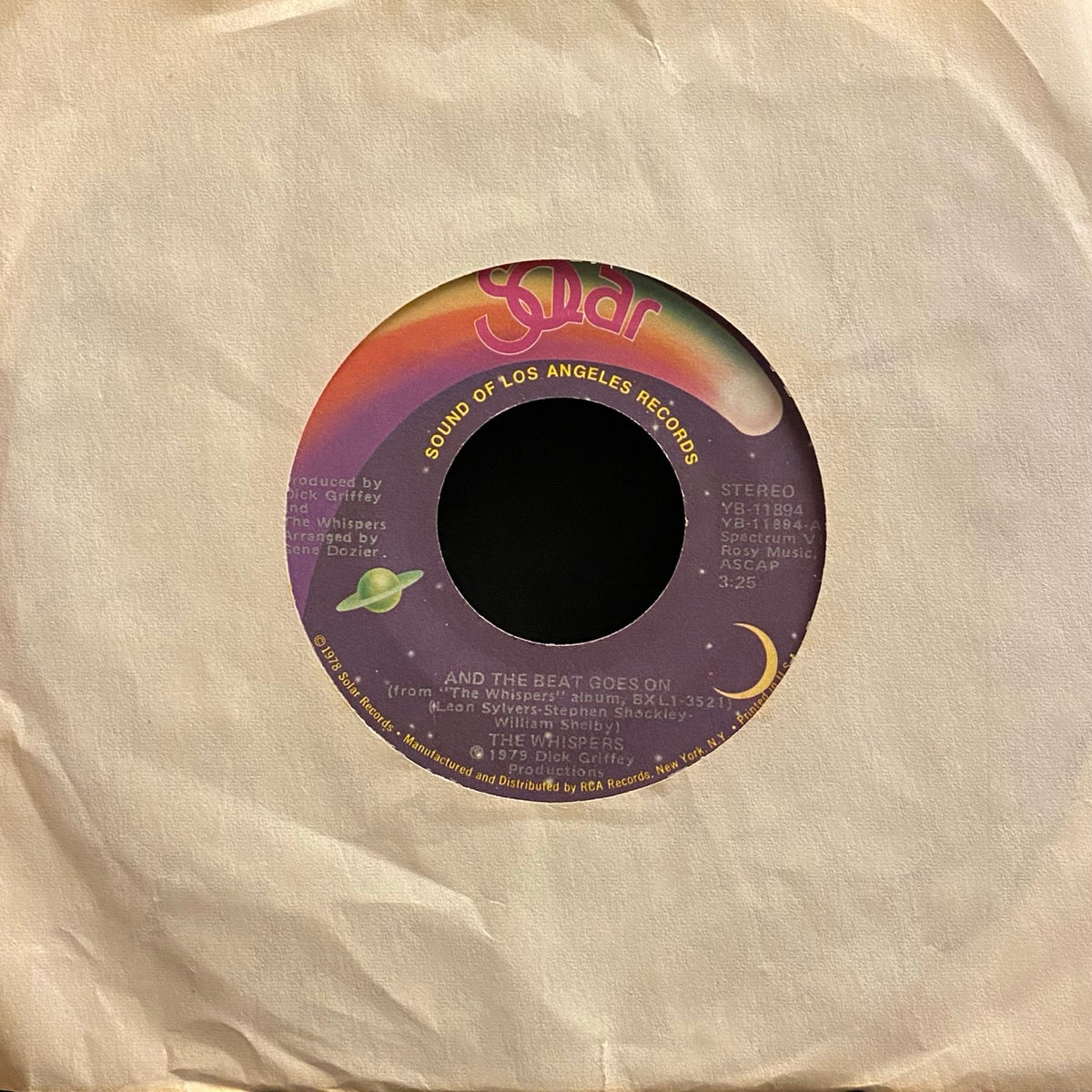 The Whispers – And The Beat Goes On / Can You Do The Boogie [7"]