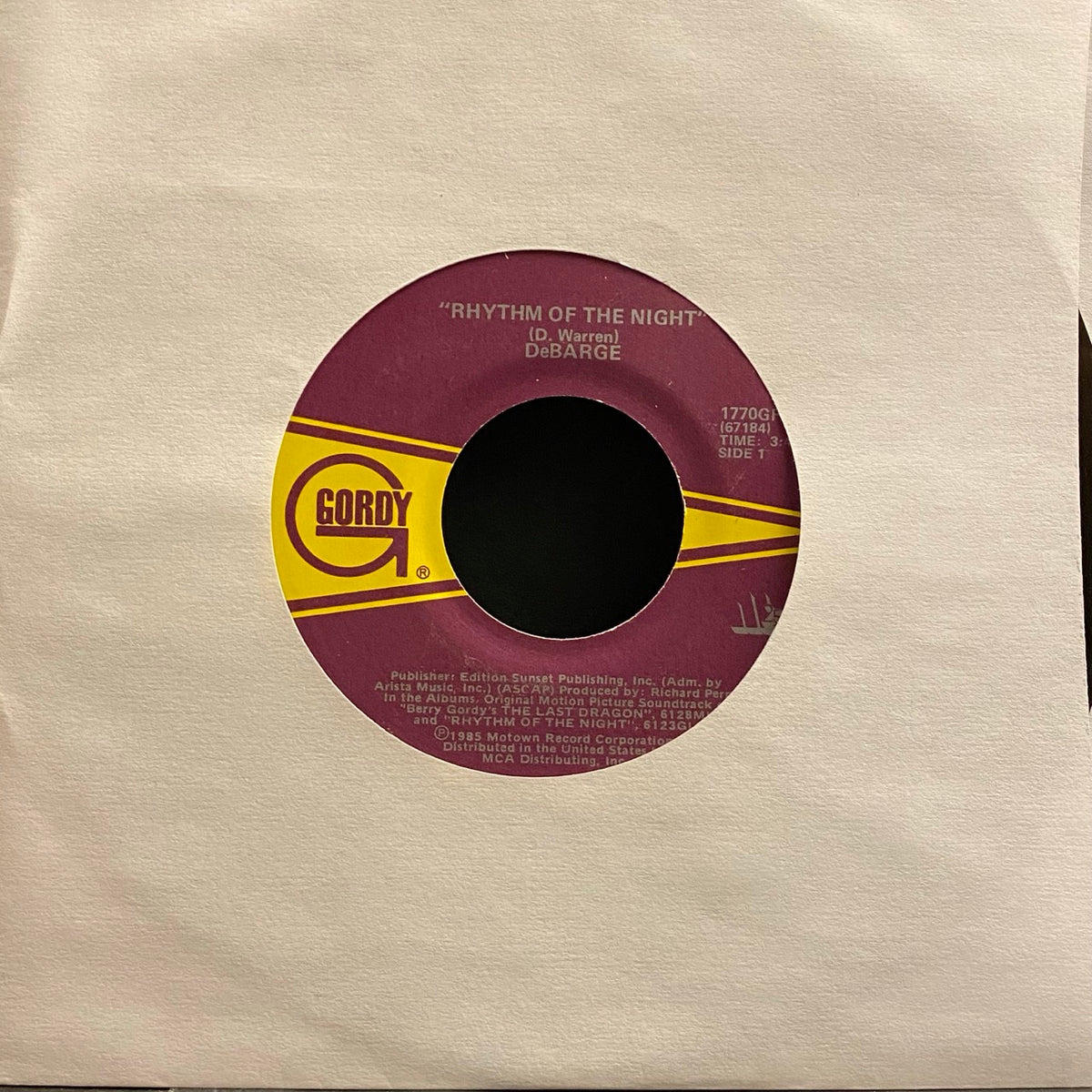 DeBarge – Rhythm Of The Night / Queen Of My Heart [7"]