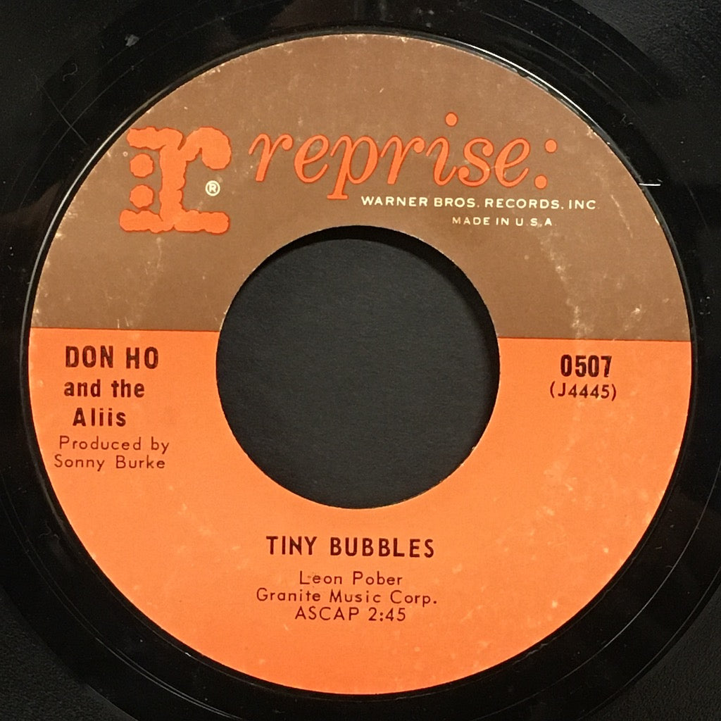 Don Ho and The Aliis - Born Free/Tiny Bubbles 7"
