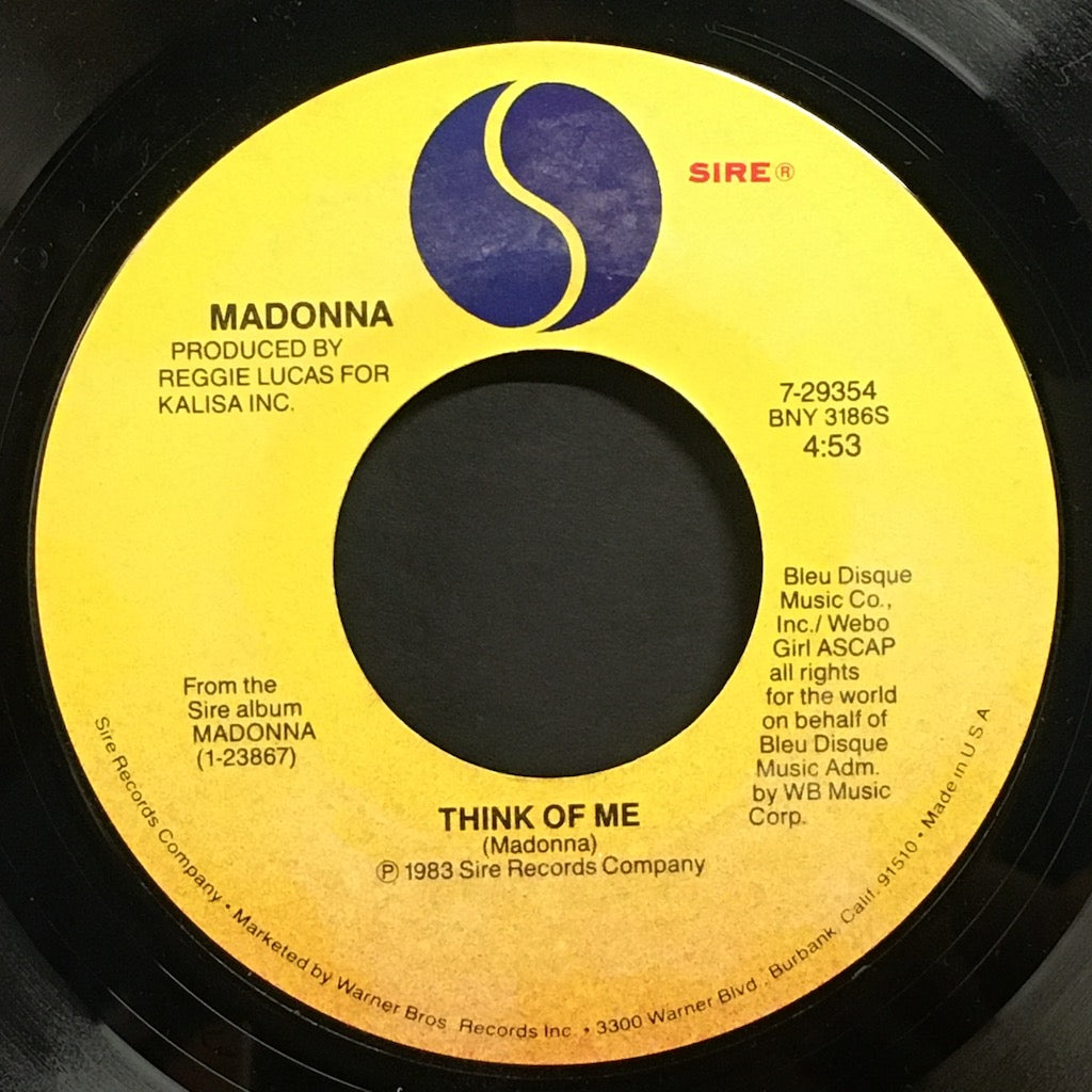 Madonna - Borderline/Think Of Me 7"