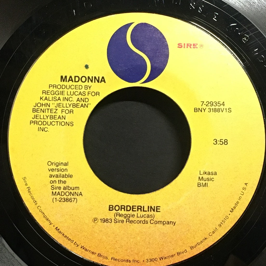 Madonna - Borderline/Think Of Me 7"