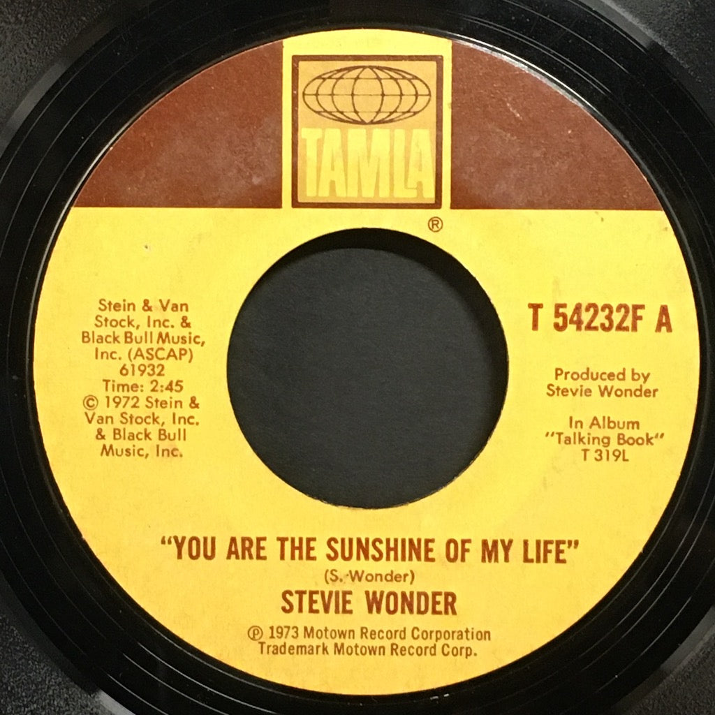Stevie Wonder - You Are The Sunshine Of My Life/Tuesday Heartbreak 7"