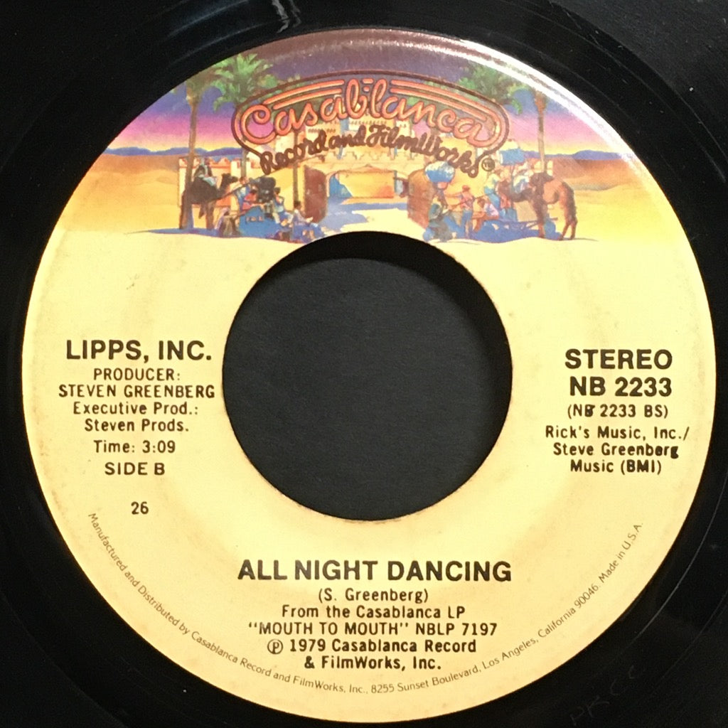 Lipps, Inc. - All Night Dancing/Funkytown 7"