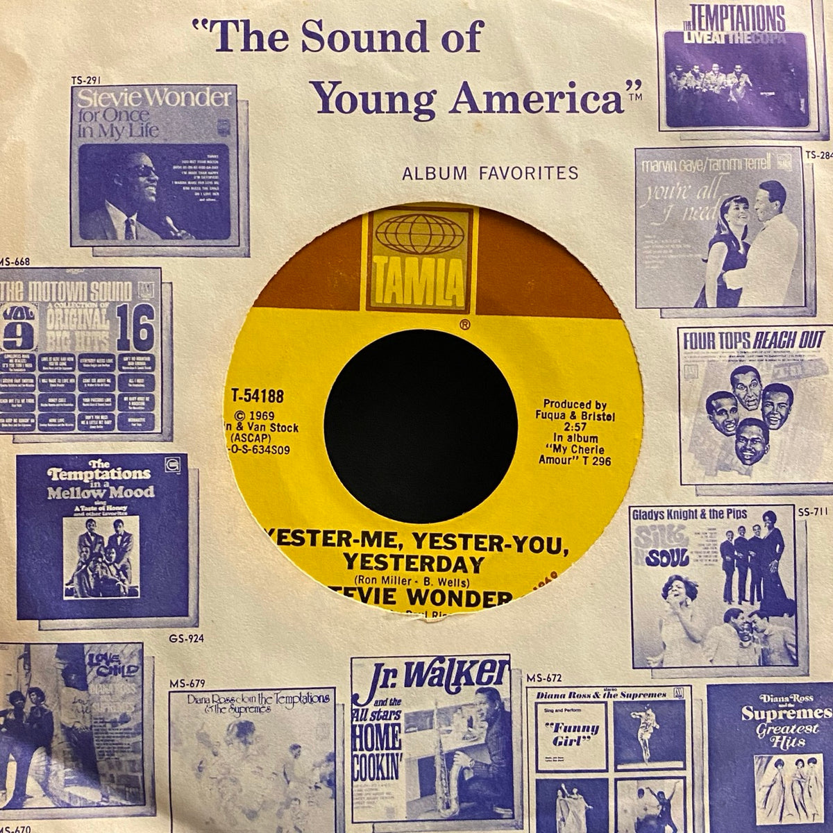 Stevie Wonder – Yester-Me, Yester-You, Yesterday / I'd Be A Fool Right Now [7"]